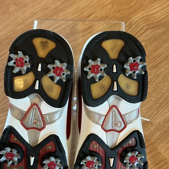 Dr Scholl’s Women’s Red and White Leather Golf Shoes with Golf Glove Size 8.5 - Picture 10 of 16